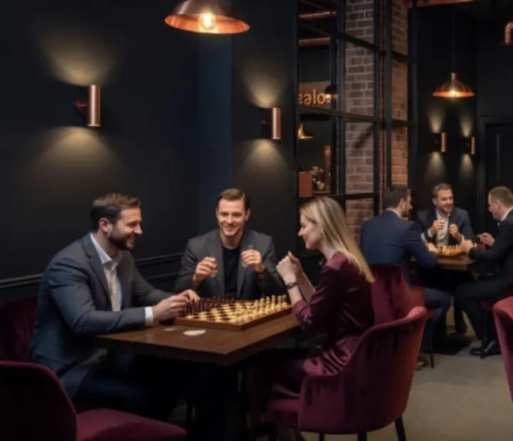 Elegancki wieczór w gastro lounge z industrialnym wystrojem